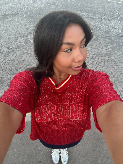 T-shirt à sequins - Espagne