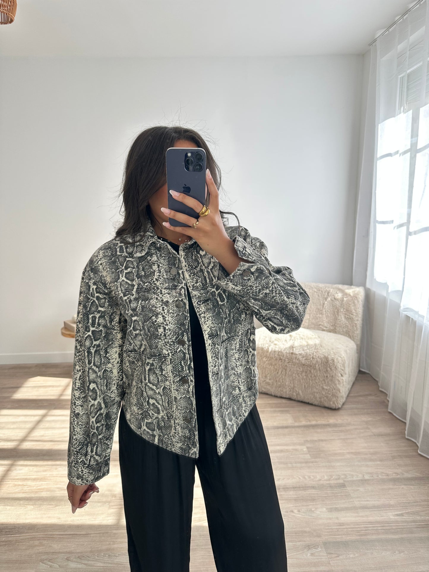 Veste imprimée serpend