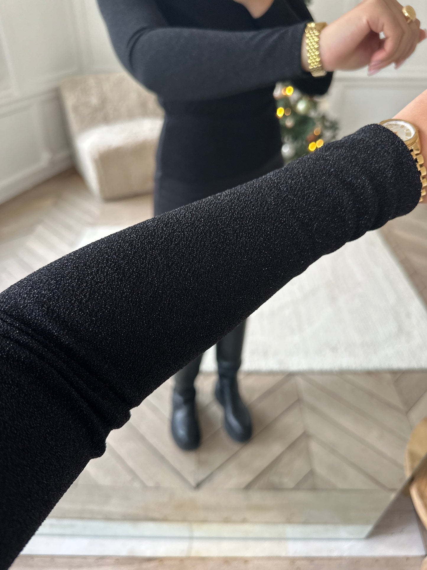 Top asymétrique à paillettes