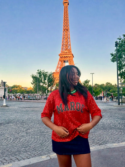 T-shirt à sequins - Maroc