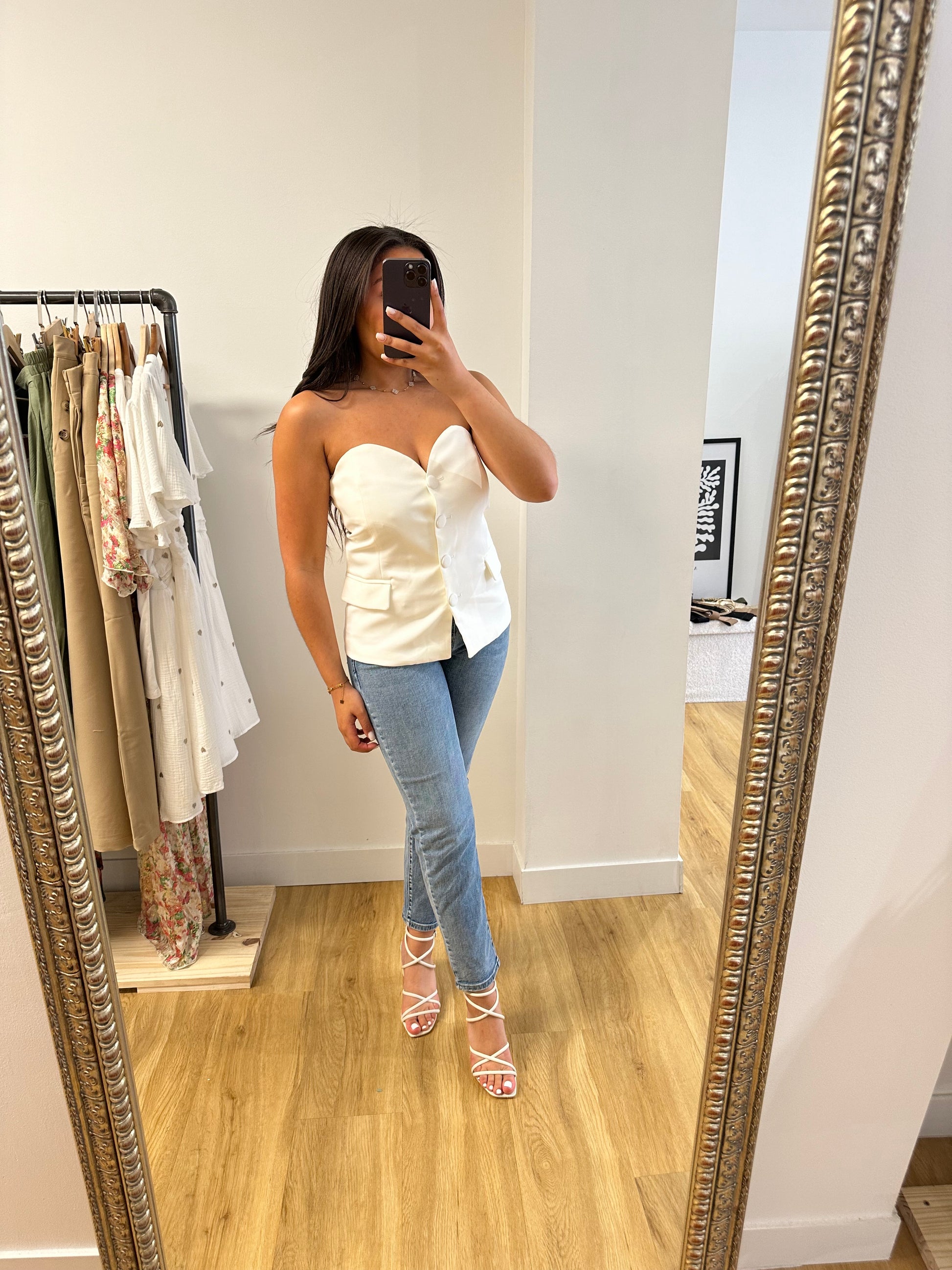 Bustier Zara blanc L