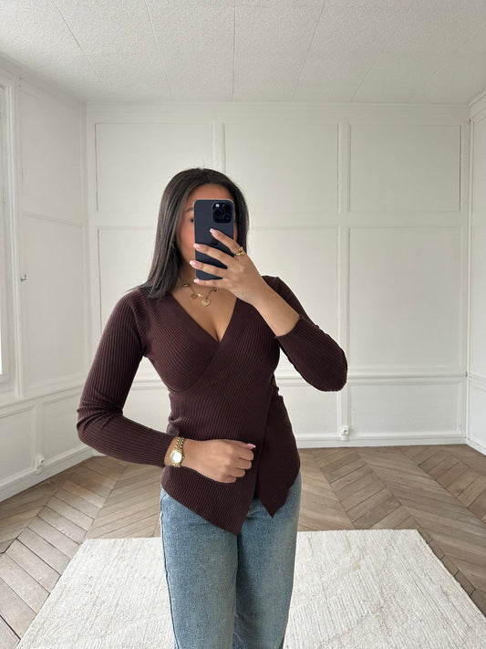 Top Kella - marron