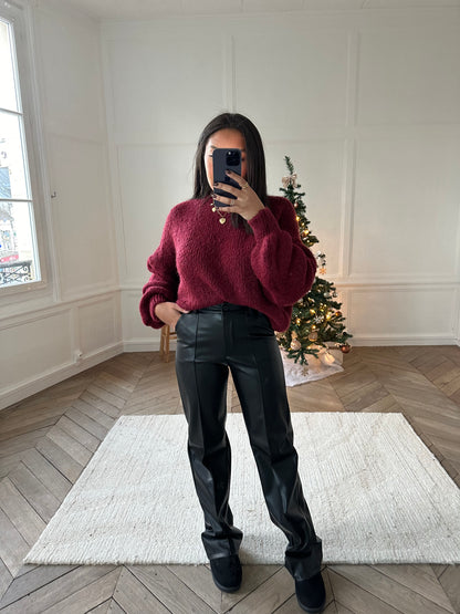 Pantalon en simili cuir Anabelle #TeamGrande