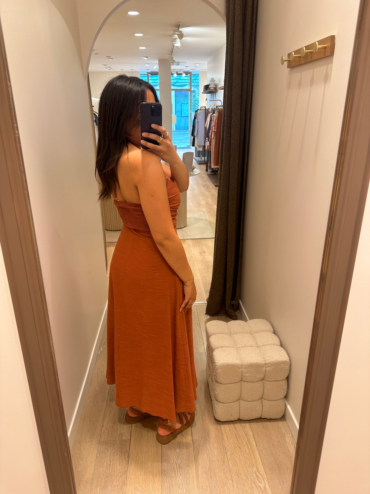Robe Agathe - terracotta