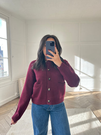 Gilet Claire - bordeaux