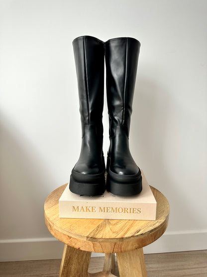Bottes à semelles épaisses - noir
