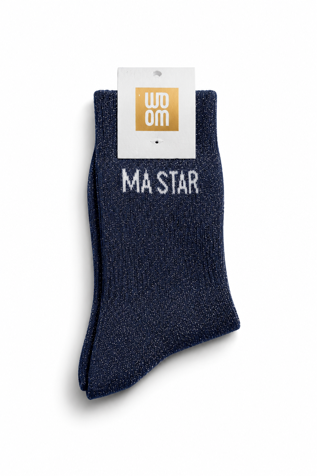 Chaussettes à paillettes - ma star - marine