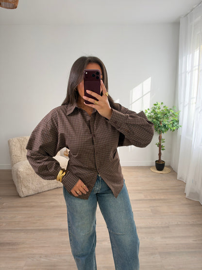 Chemise cintrée à carreaux