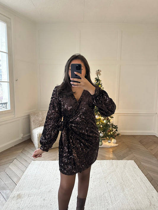 Robe à sequins & dessins