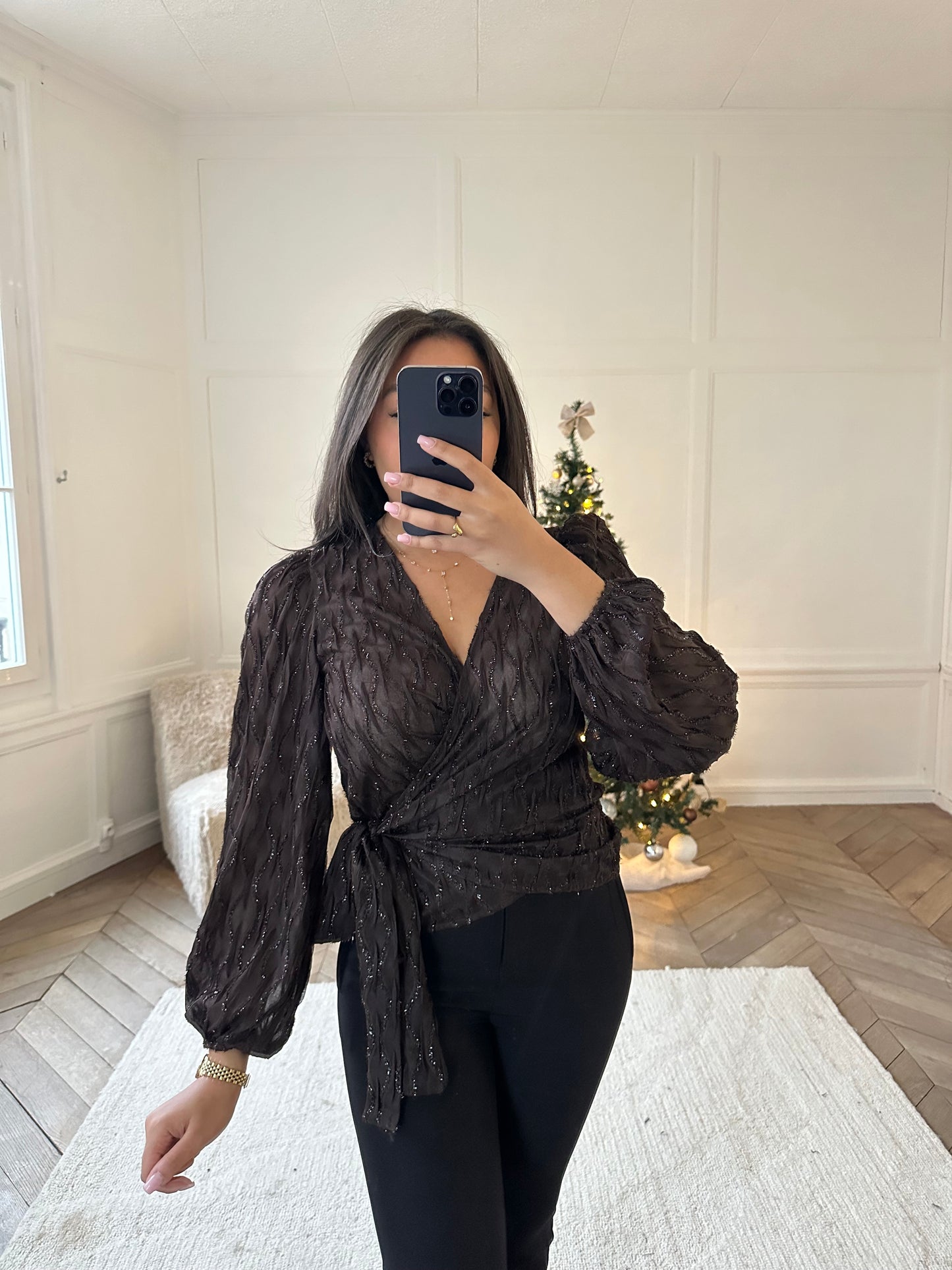 Blouse cache-coeur Chloé