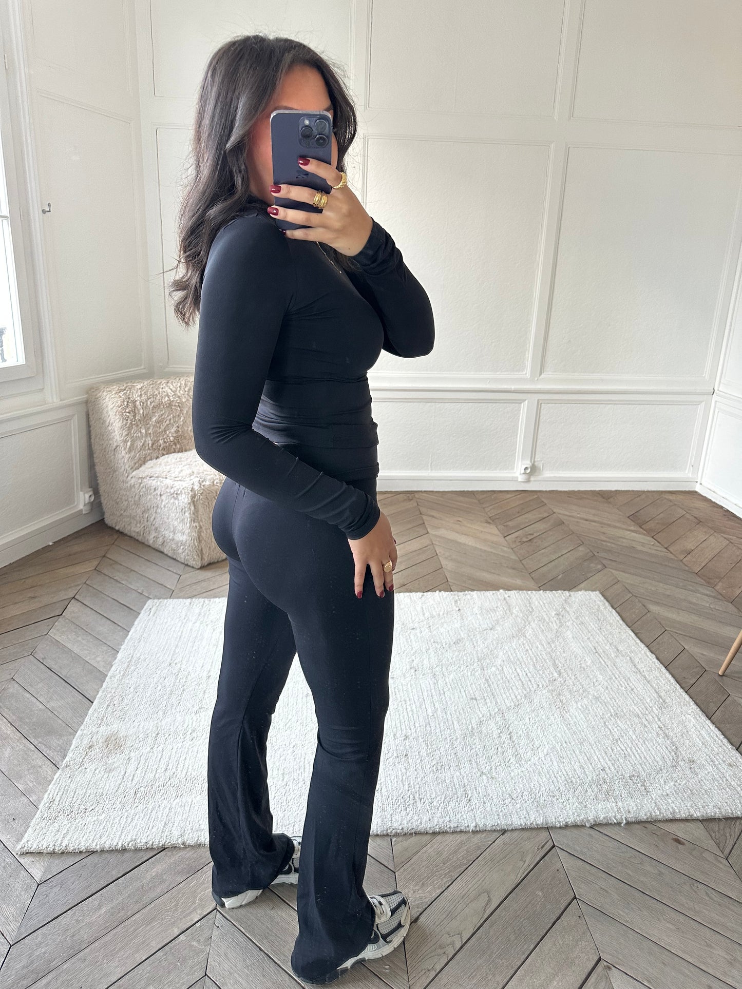 Legging flare Talia - noir