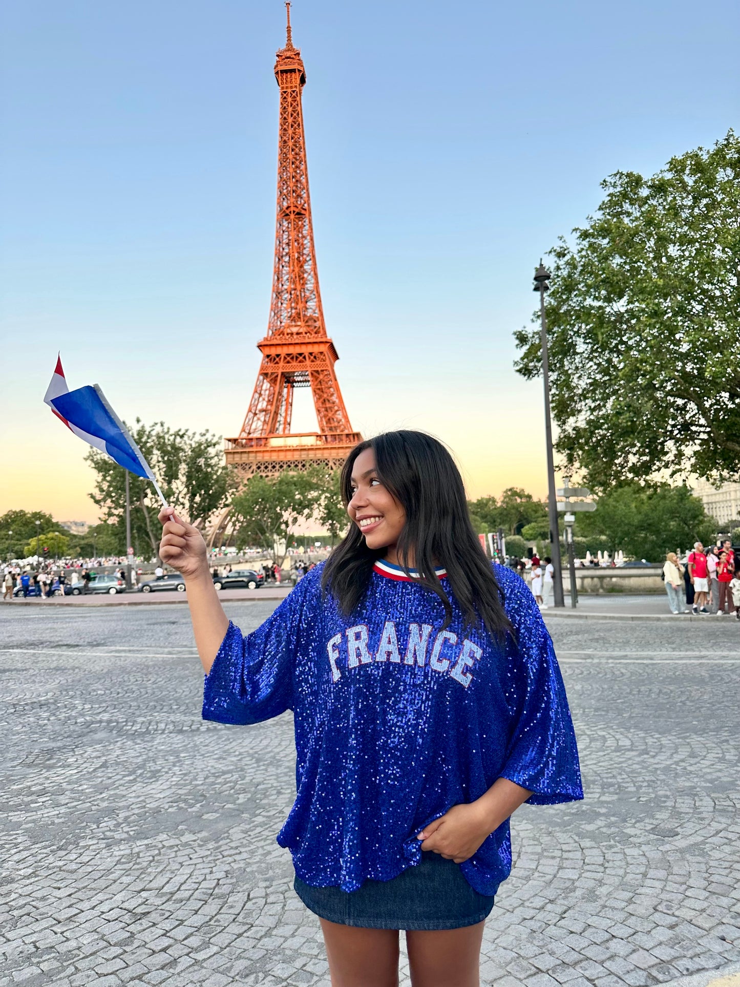 T-shirt à sequins - France