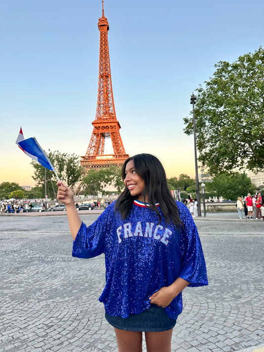 T-shirt à sequins - France