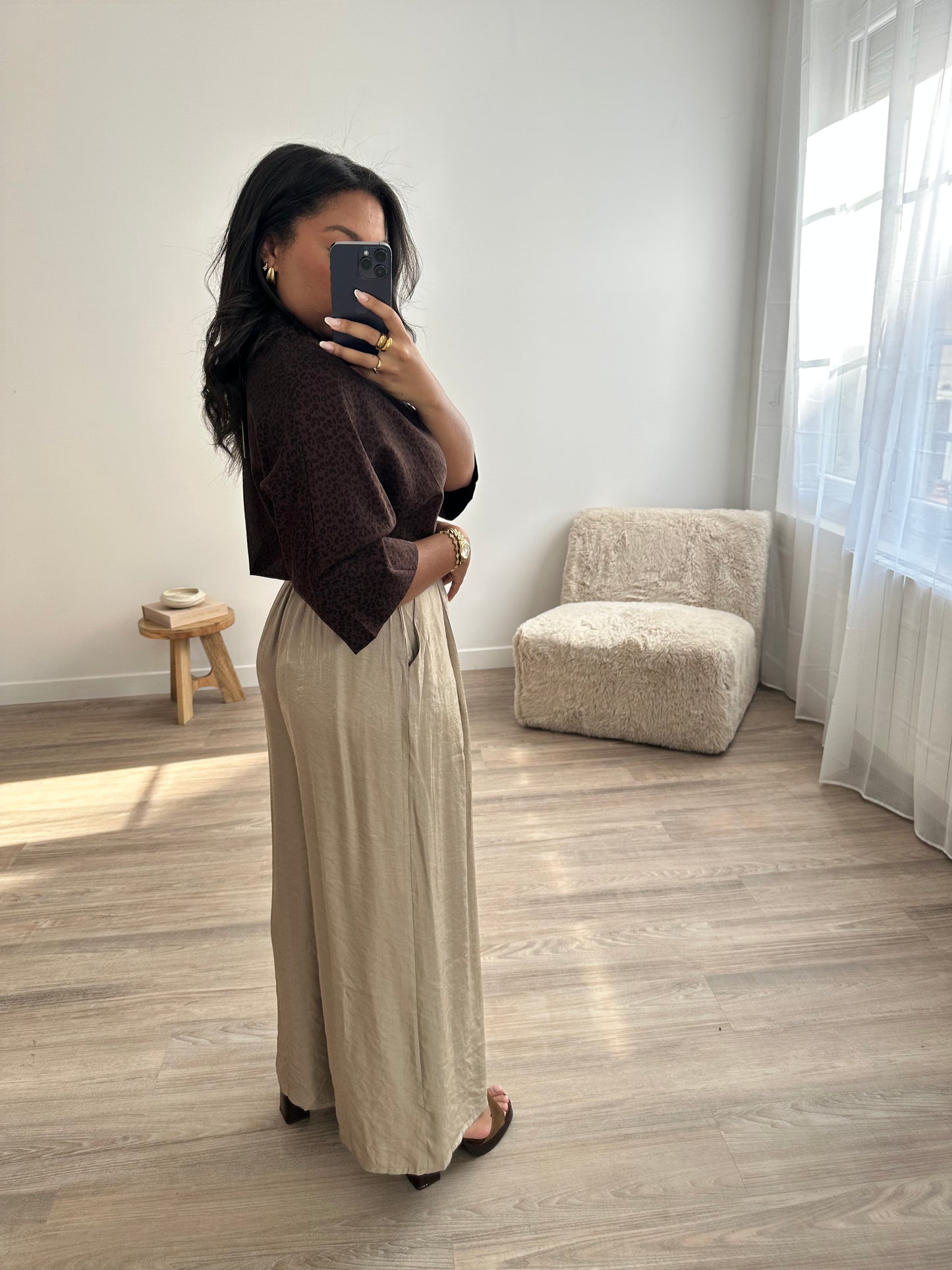 Pantalon fluide avec ceinture