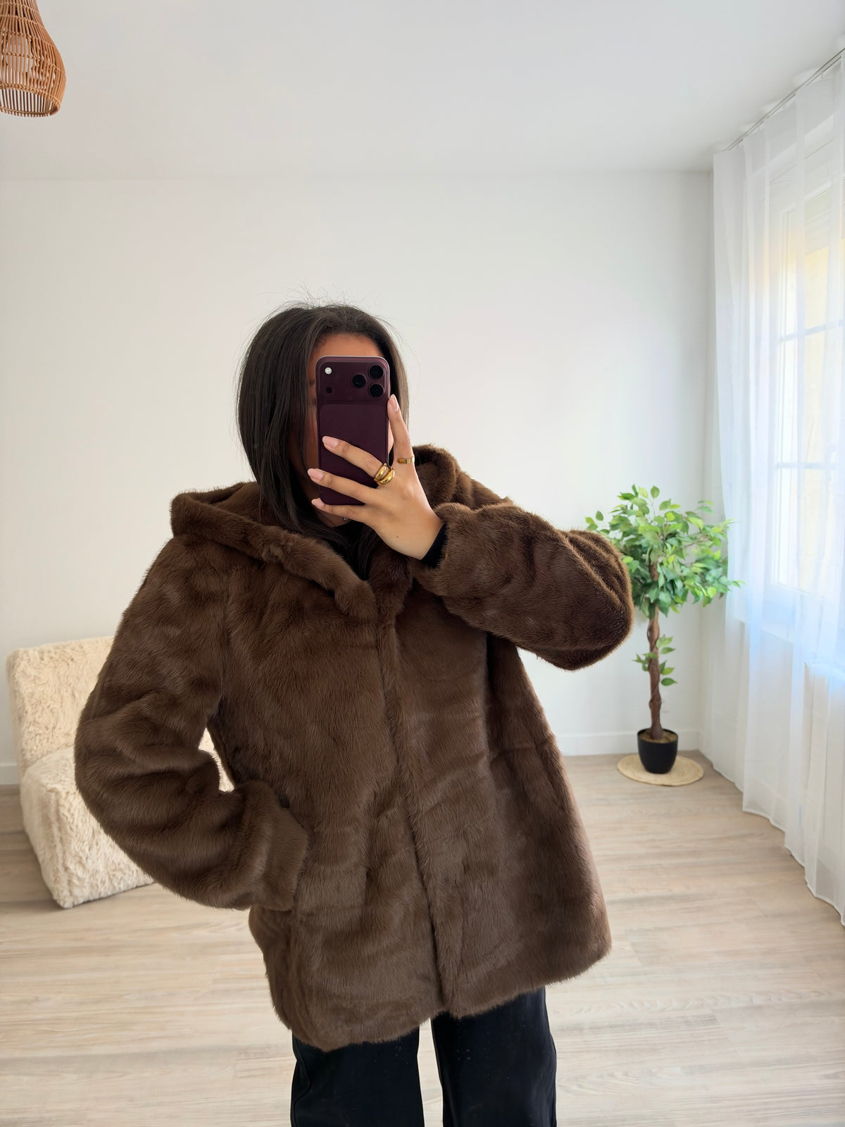 Veste fourrure Lio