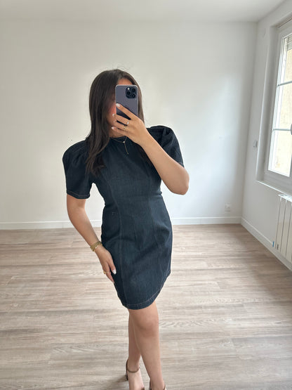 Robe en denim foncé