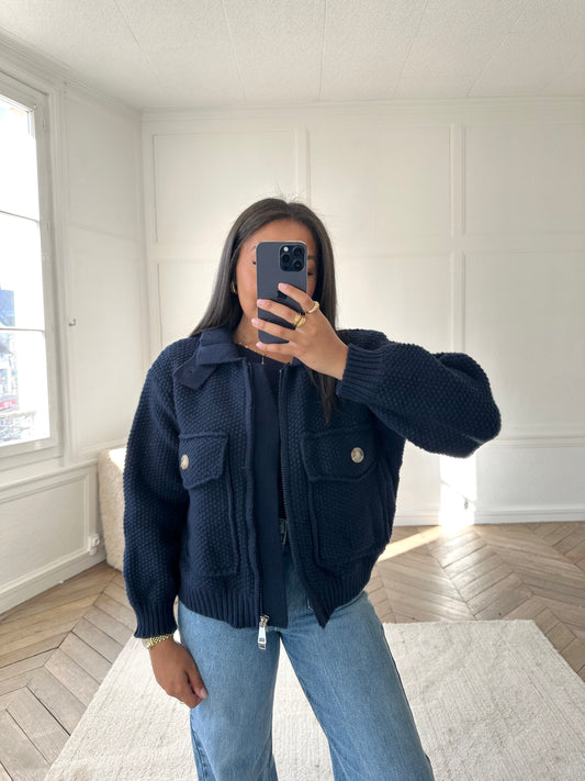 Veste gros gilet - marine