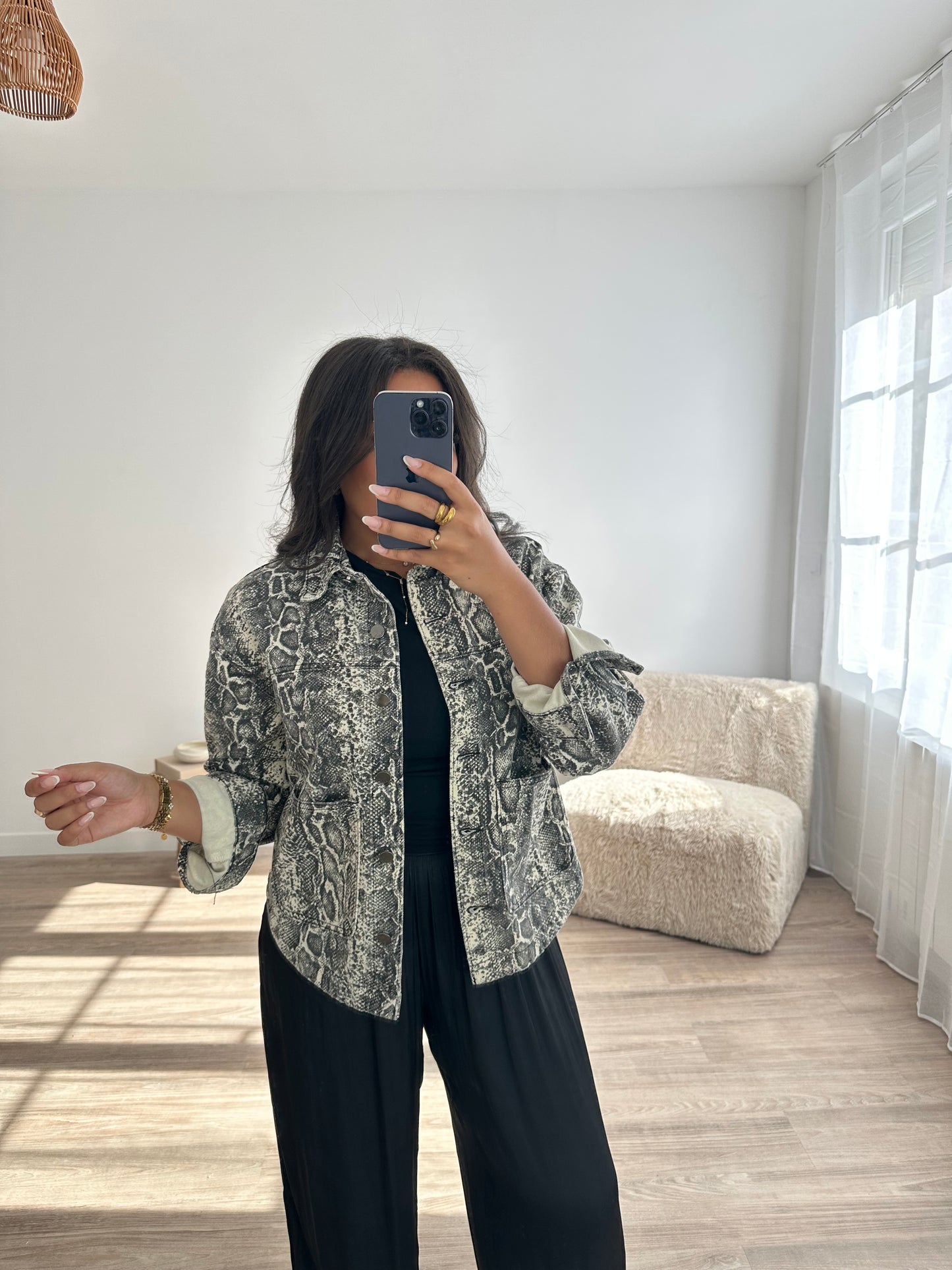 Veste imprimée serpend