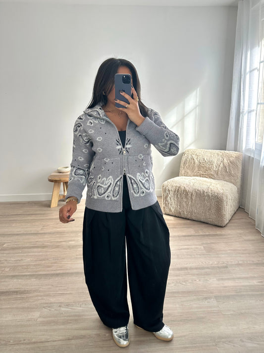 Gilet bandana - gris