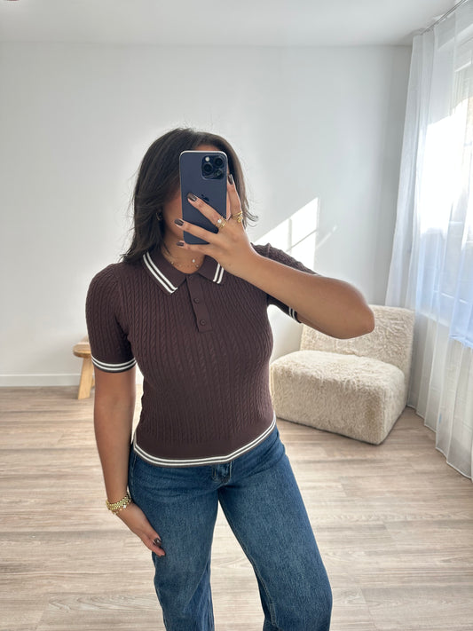 Top Maeva - marron