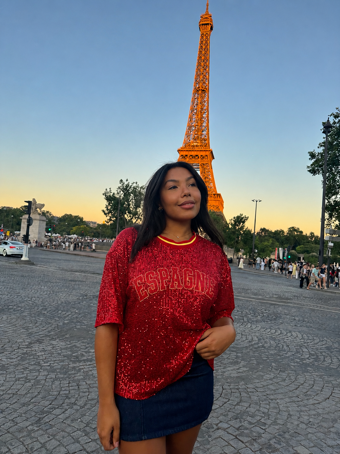 T-shirt à sequins - Espagne