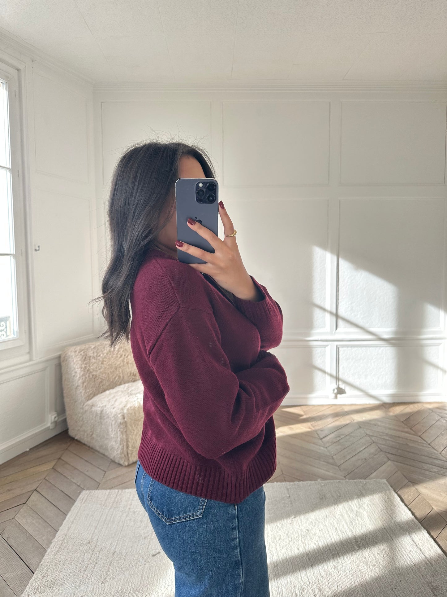 Gilet Claire - bordeaux