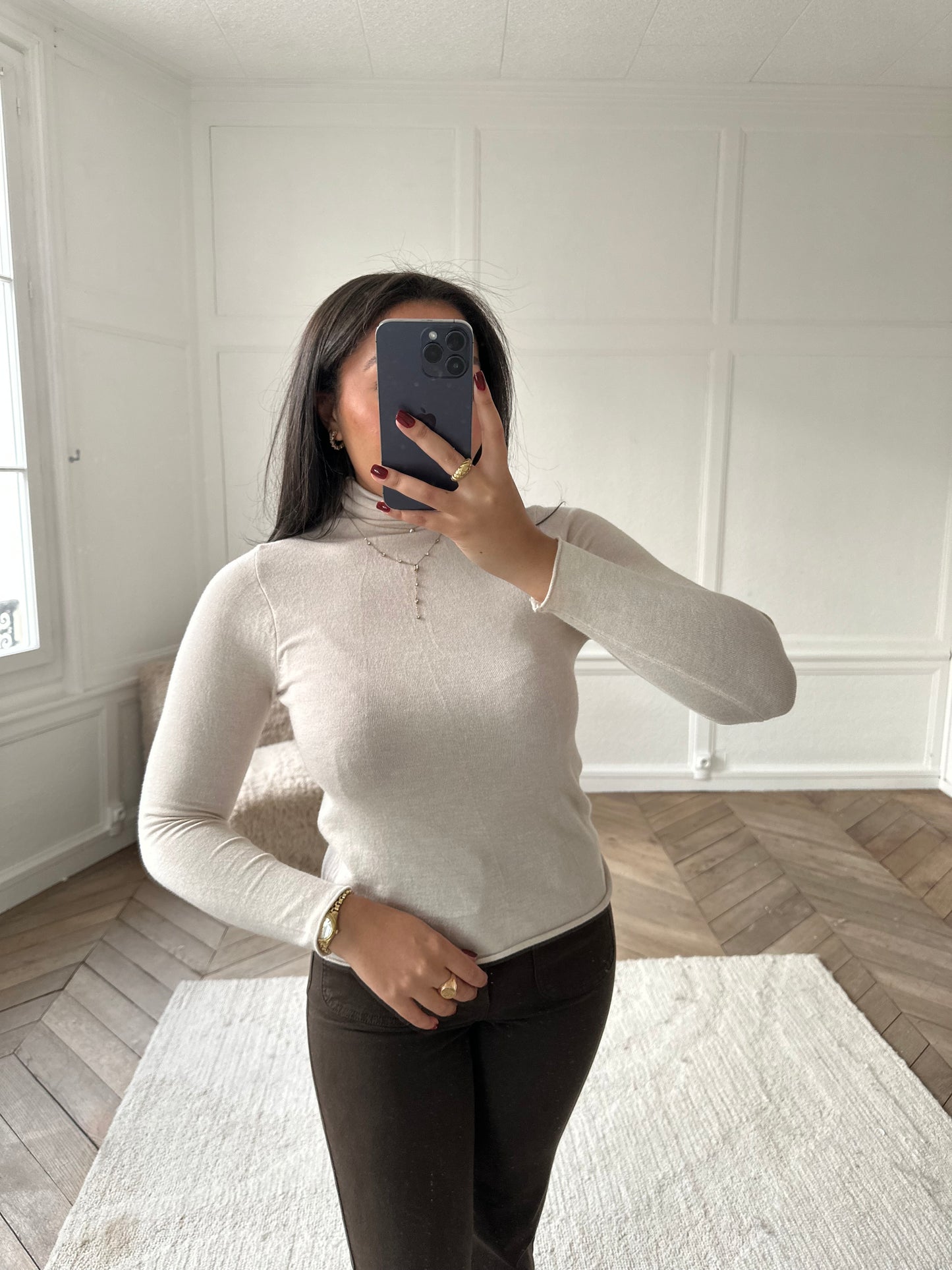 Sous pull en maille - beige