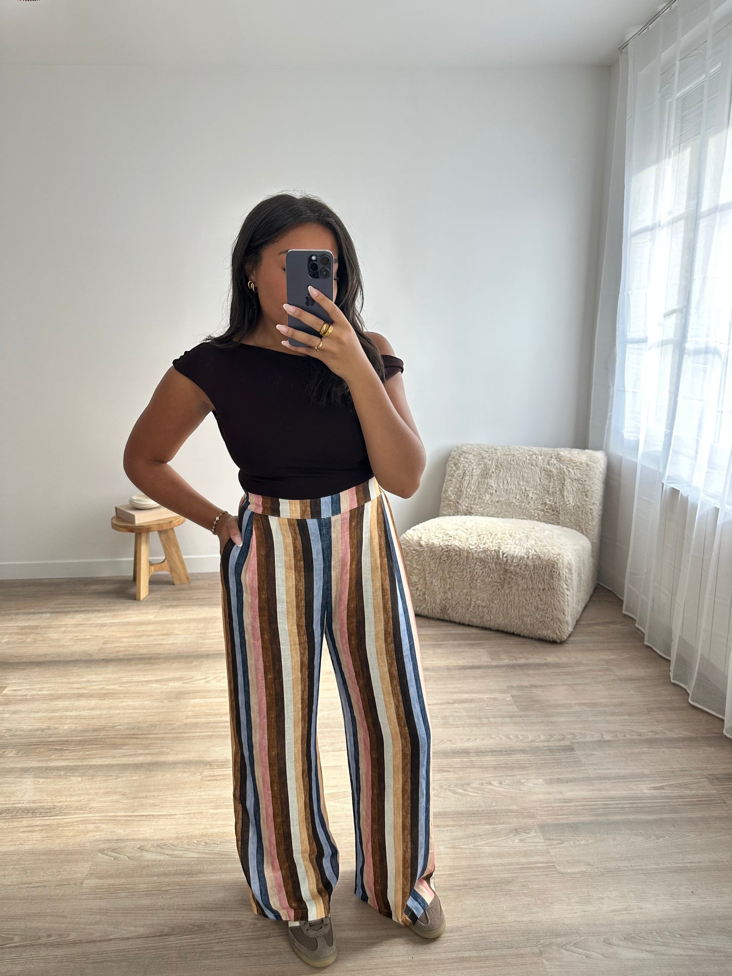Pantalon rayé Ayden