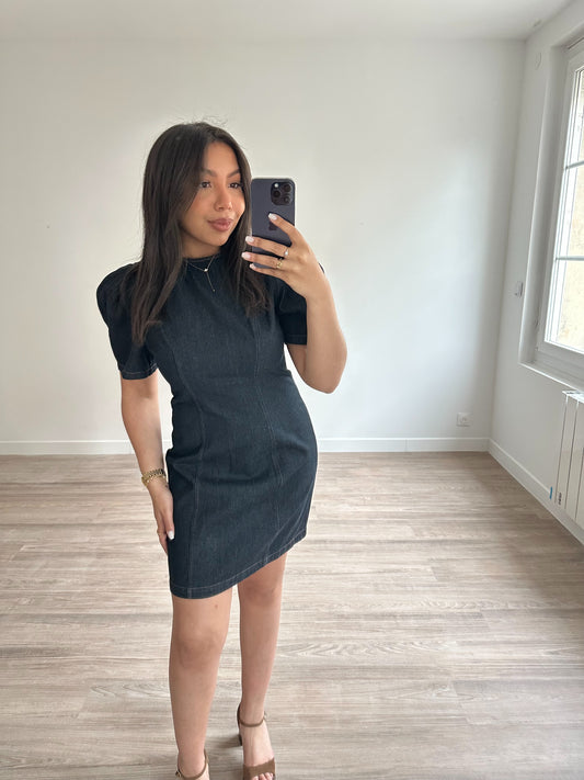 Robe en denim foncé