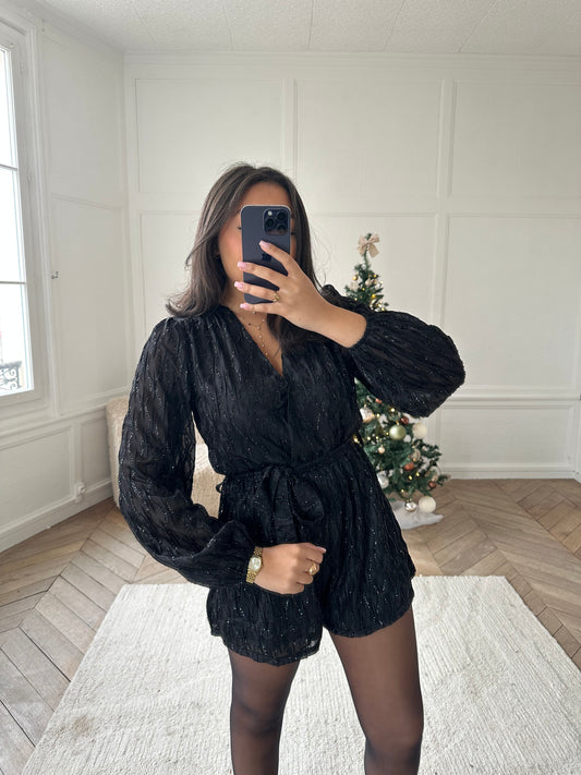 Combi-short Chloé - noir