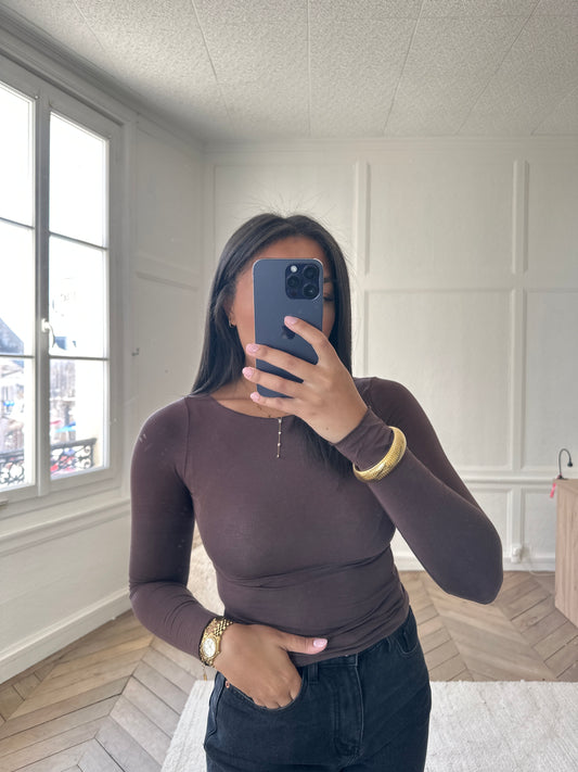 Top mimi - marron