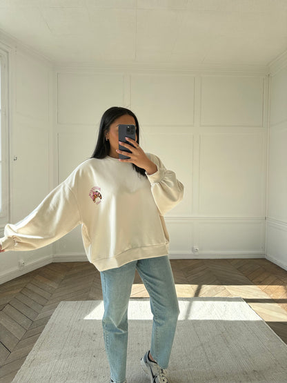 Sweat parisienne - beige