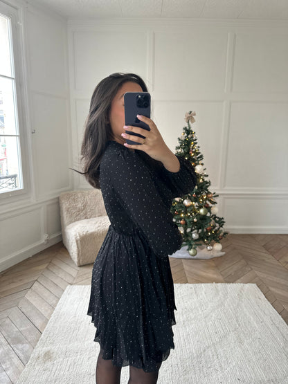 Robe à strass Célia - noir