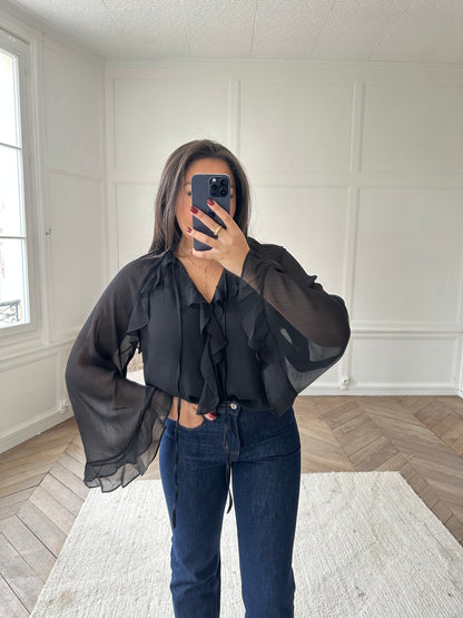 Blouse Aria - noir