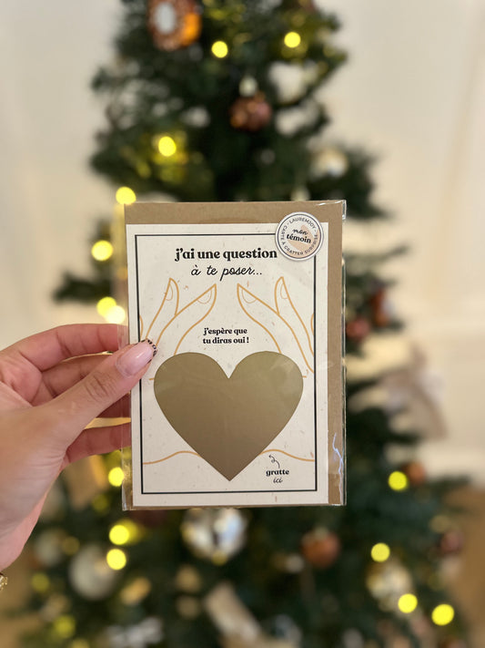 Carte à gratter - Mon témoin