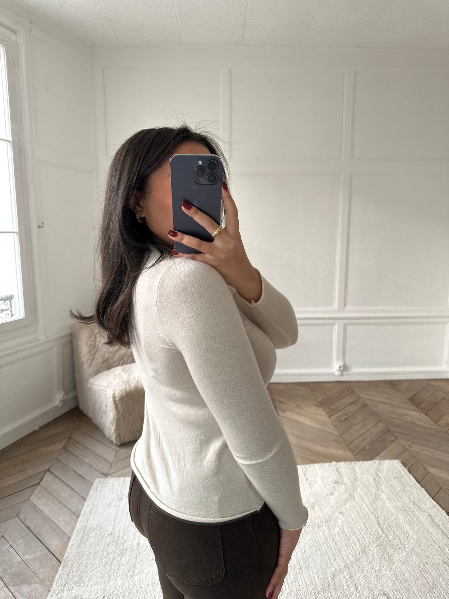 Sous pull en maille - beige