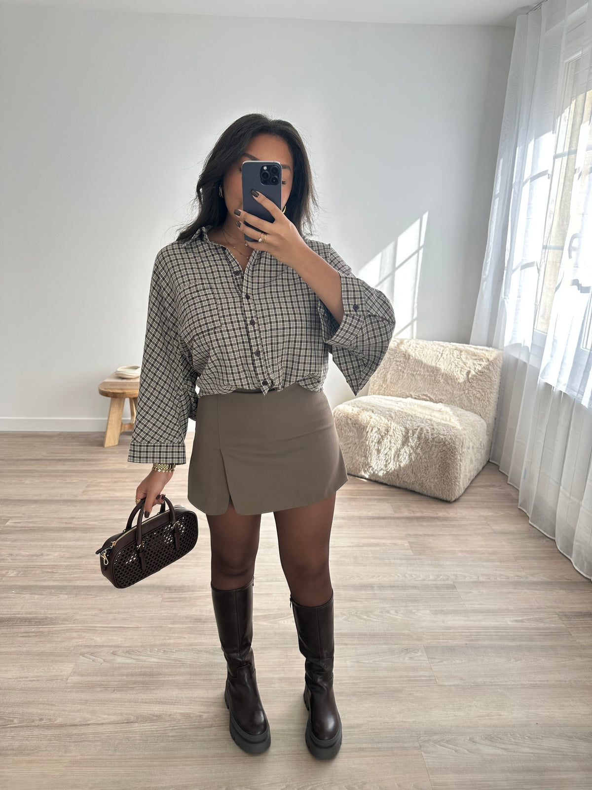 Jupe-short Lyséa - marron