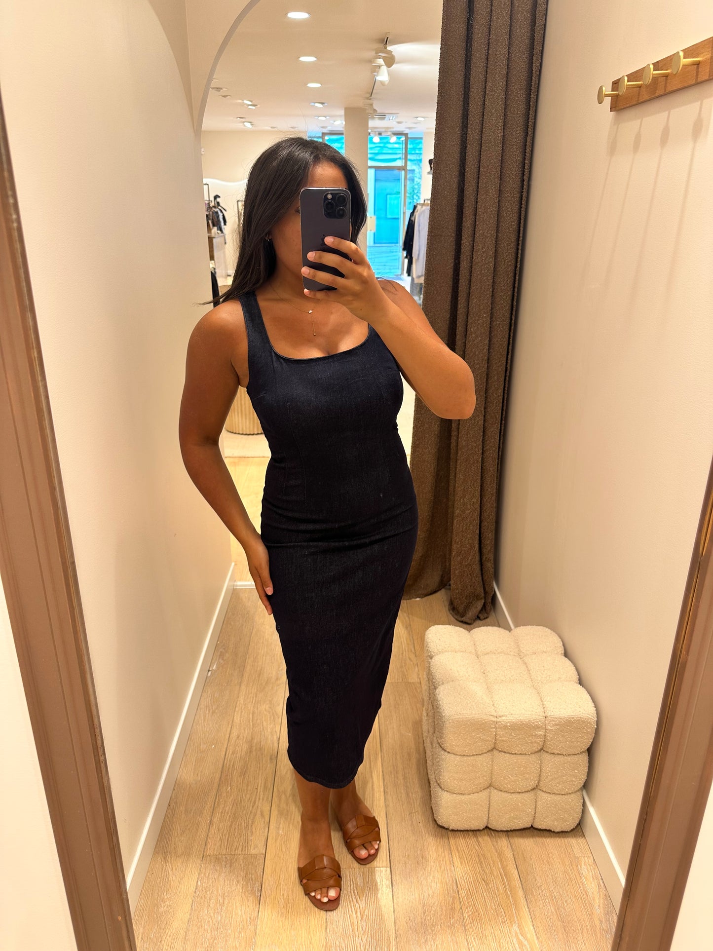 Robe effet denim Josy
