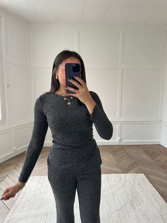 Top manches longues Nala - gris