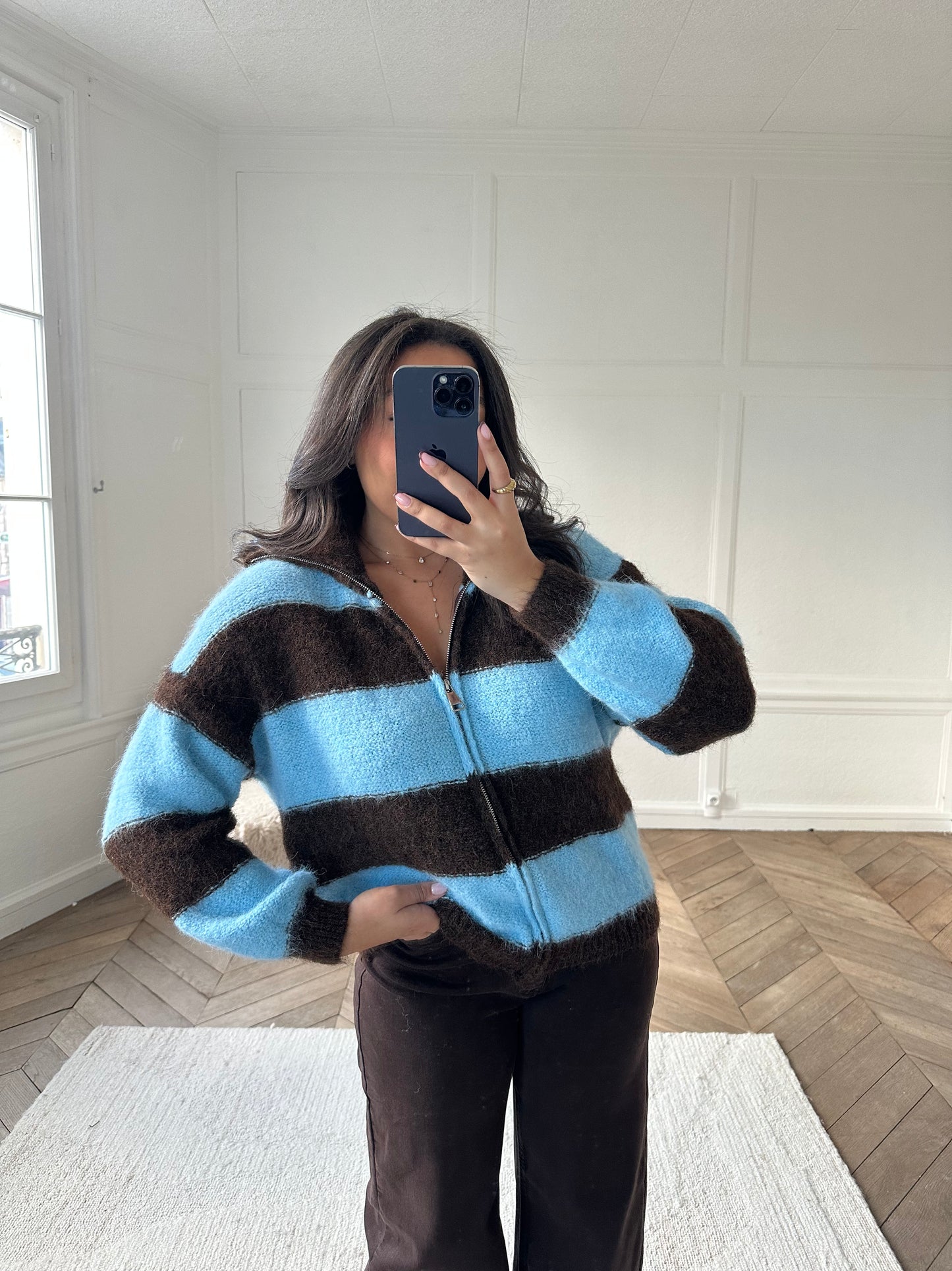 Gilet rayé  - 2 coloris