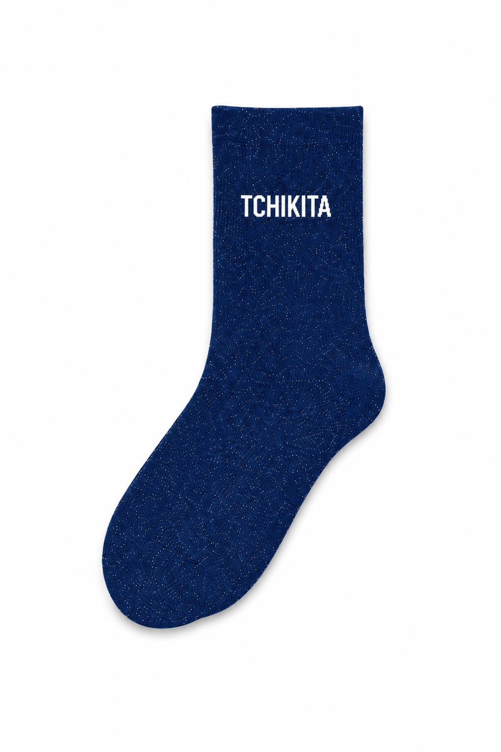 Chaussettes à paillettes - tchikita - bleu électrique