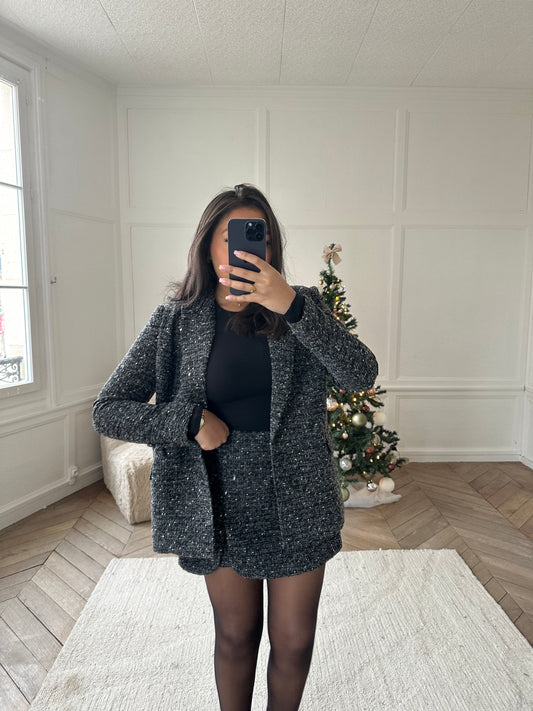 Blazer effet tweed Lana