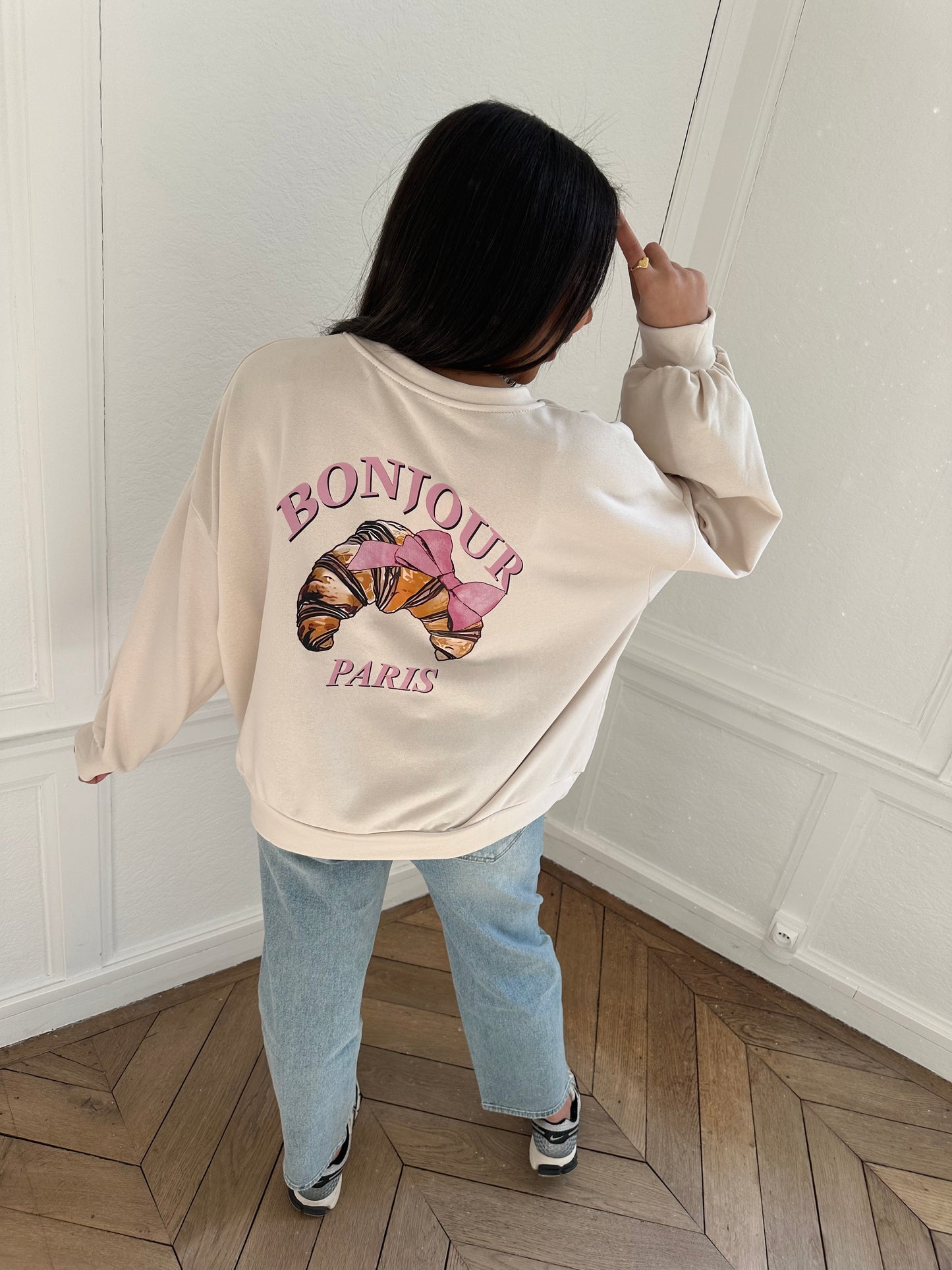Sweat parisienne - beige