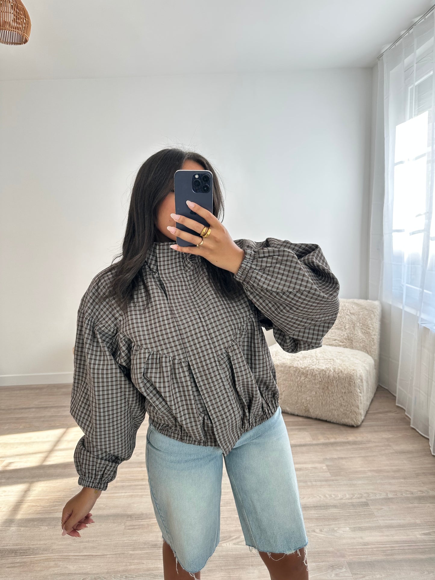Veste à carreaux Adele
