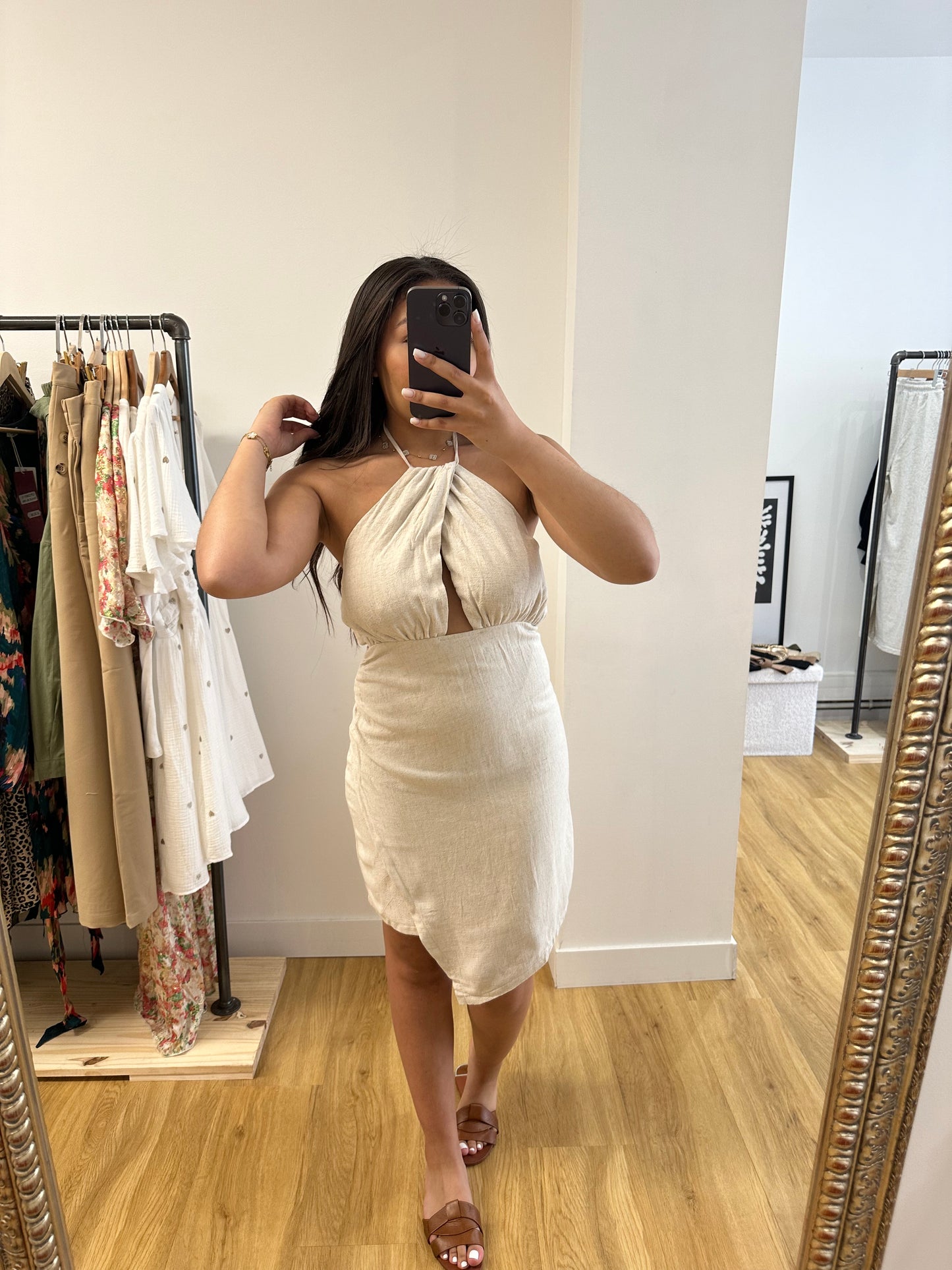 Robe en lin Alicia