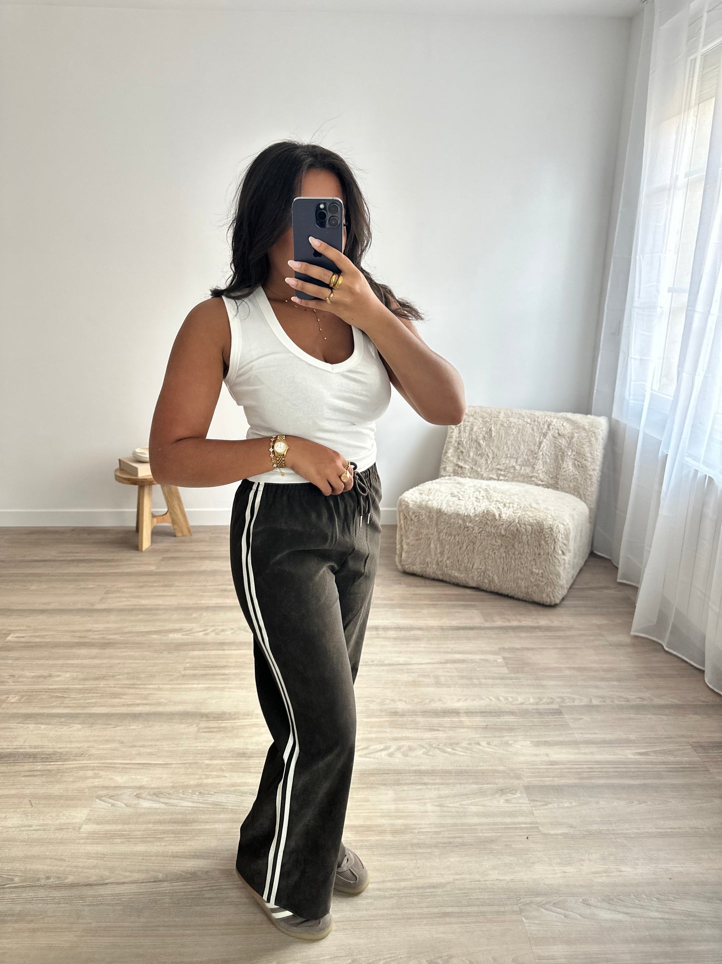 Jogging effet croco à bandes