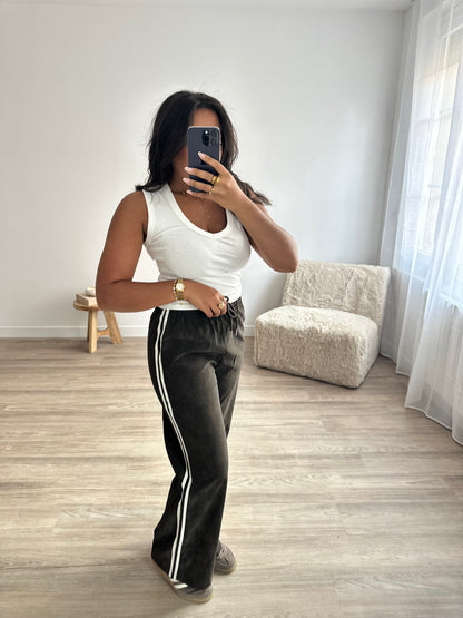 Jogging effet croco à bandes