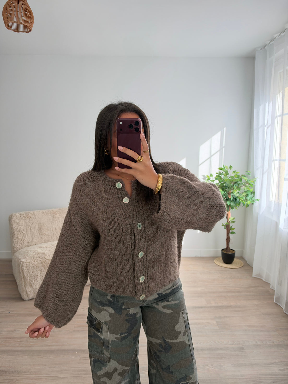 Gilet Graziella - choco