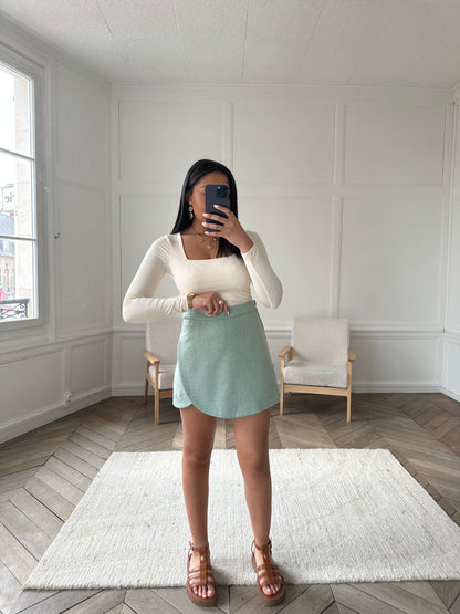 Jupe-short Tania - vert d'eau