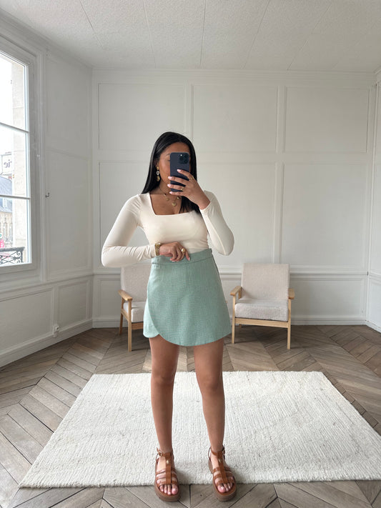 Jupe-short Tania - vert d'eau